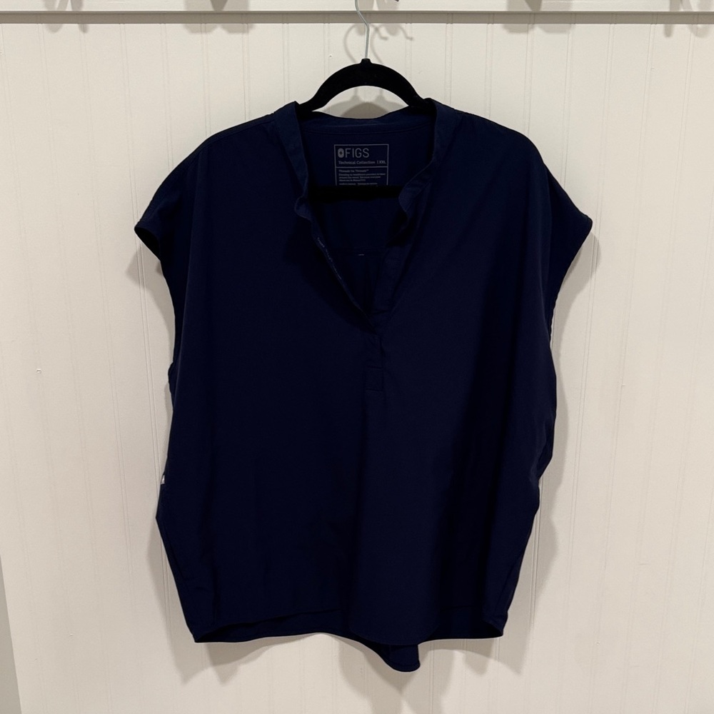 Figs Scrub Top Navy Blue Raphaela Overized Fit size XXL